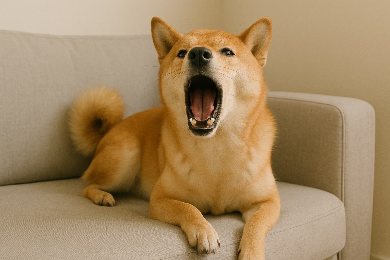 Shiba Inu aboie souvent