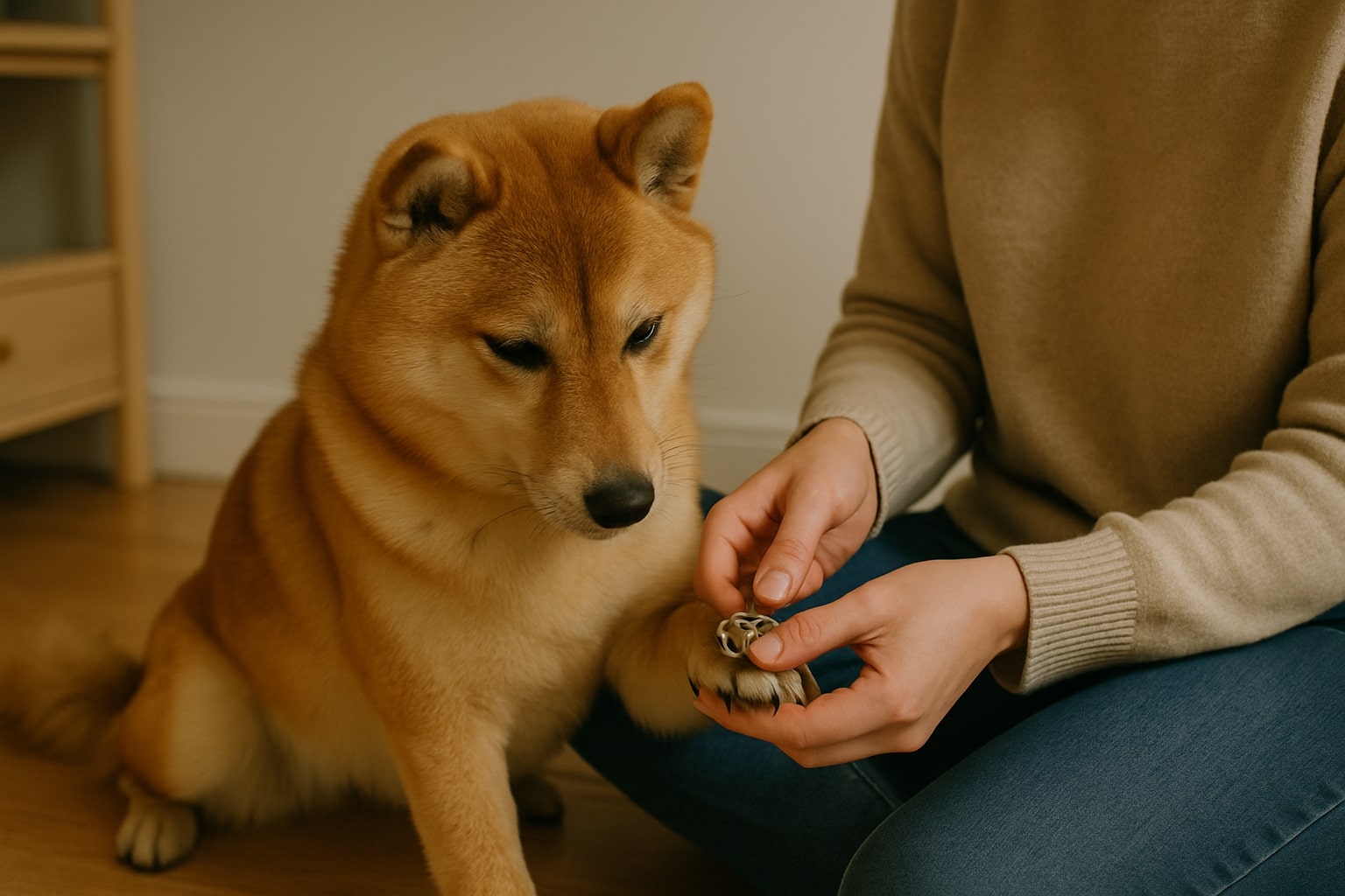 couper les griffes d’un Shiba